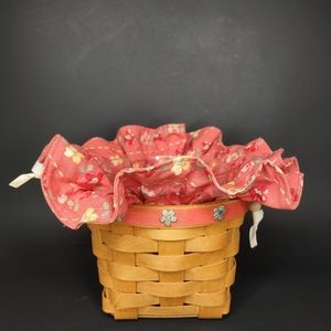 Mother's Day Signed 2007 Longenberger basket flowers and butterfly tracks design